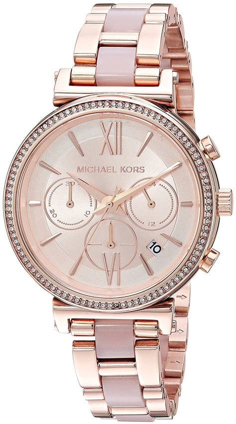 michael kors sofie rose gold watch|Amazon.com: Michael Kors Women's Sofie Chronograph Rose .